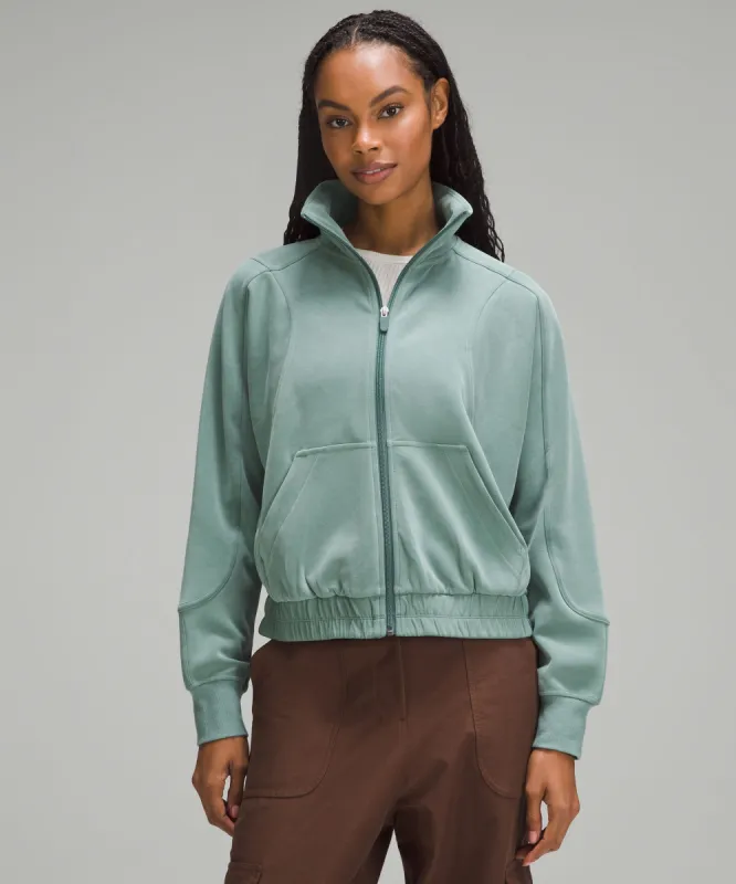 Brushed Softstreme Funnel-Neck Zip Up sold by Lululemon