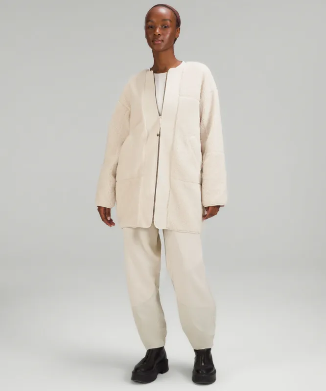 Collarless Textured Fleece Full Zip sold by Lululemon