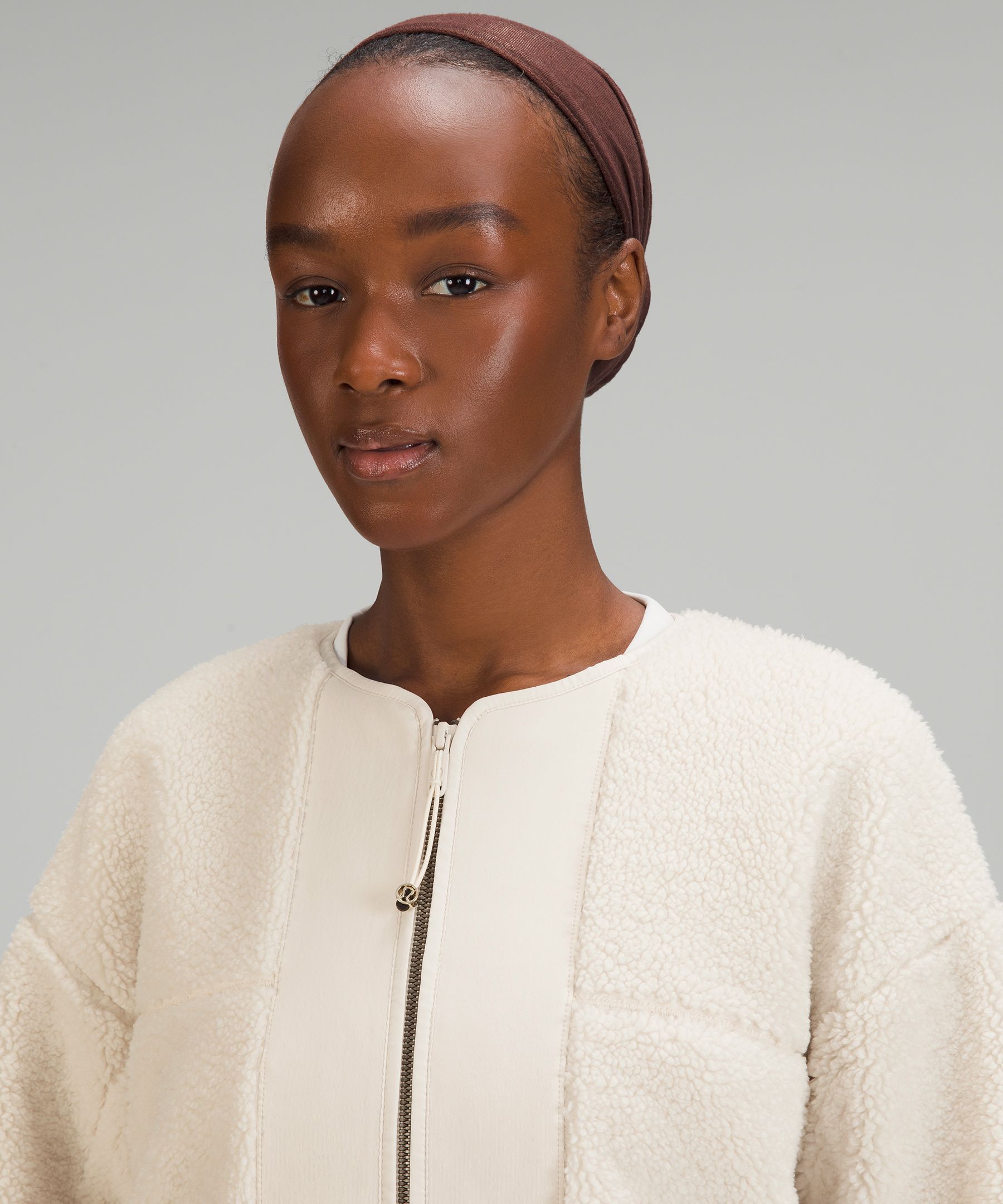 Collarless Textured Fleece Full Zip sold by Lululemon product image thumbnail 3