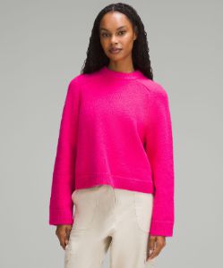 Brushed Cotton Merino Blend Crewneck sold by Lululemon