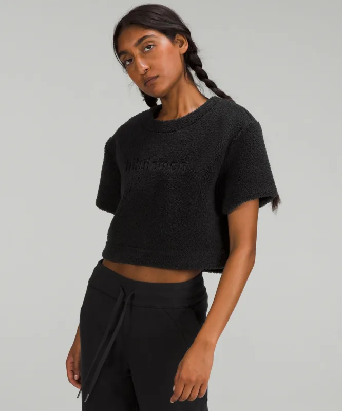 Textured Fleece Embroidered Logo T-Shirt sold by Lululemon