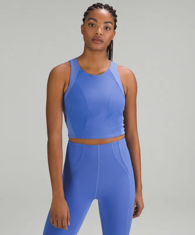 Mesh Panelled Training Shelf Tank Top sold by Lululemon