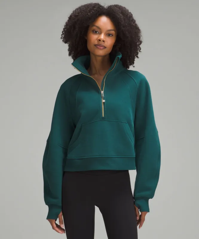 Scuba Oversized Funnel Neck Half Zip *Gold Zip sold by Lululemon