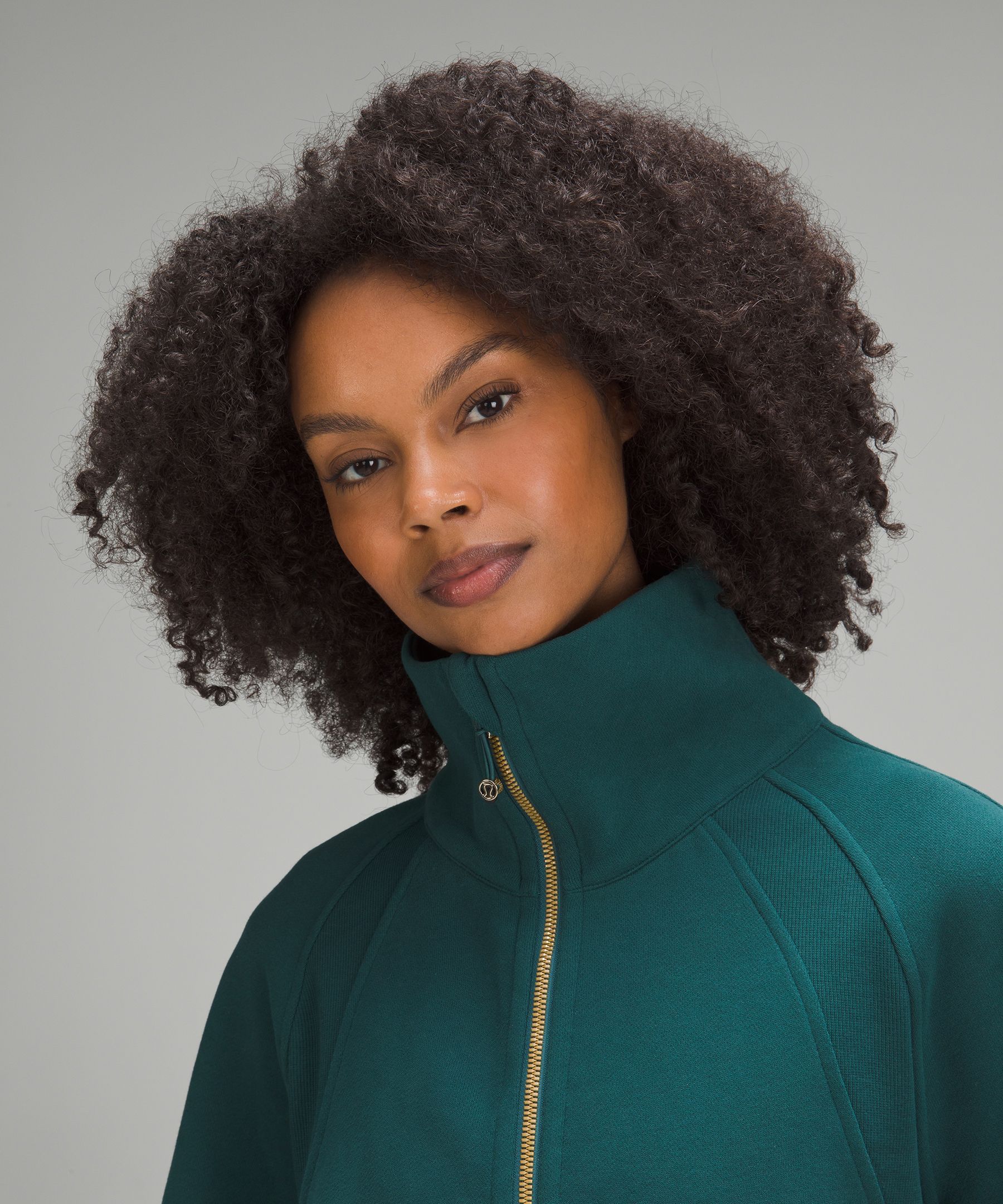 Scuba Oversized Funnel Neck Half Zip *Gold Zip sold by Lululemon product image thumbnail 4