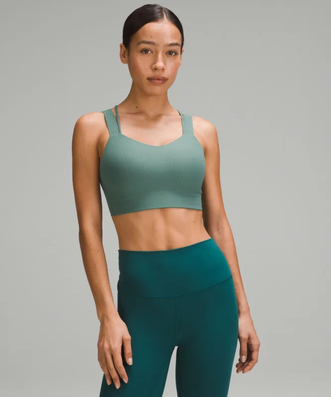 Like a Cloud Longline Ribbed Bra *Light Support, D/DD Cups sold by Lululemon
