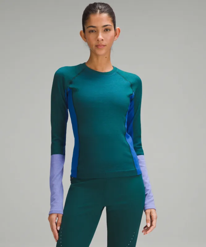 Keep the Heat Thermal Long-Sleeve Shirt *Colourblock sold by Lululemon