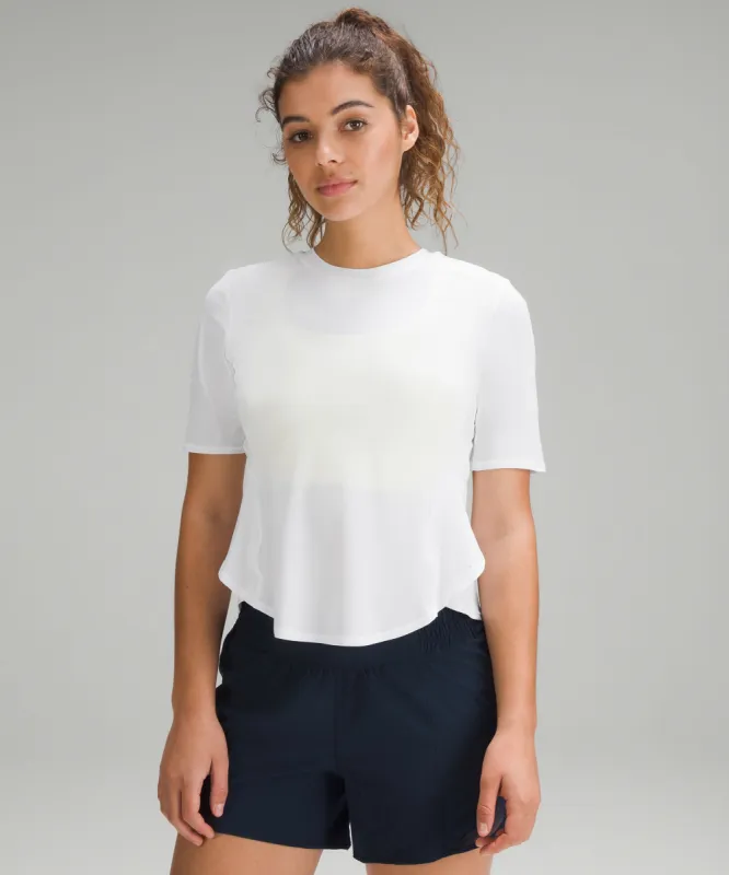 UV Protection Fold-Over Running T-Shirt sold by Lululemon