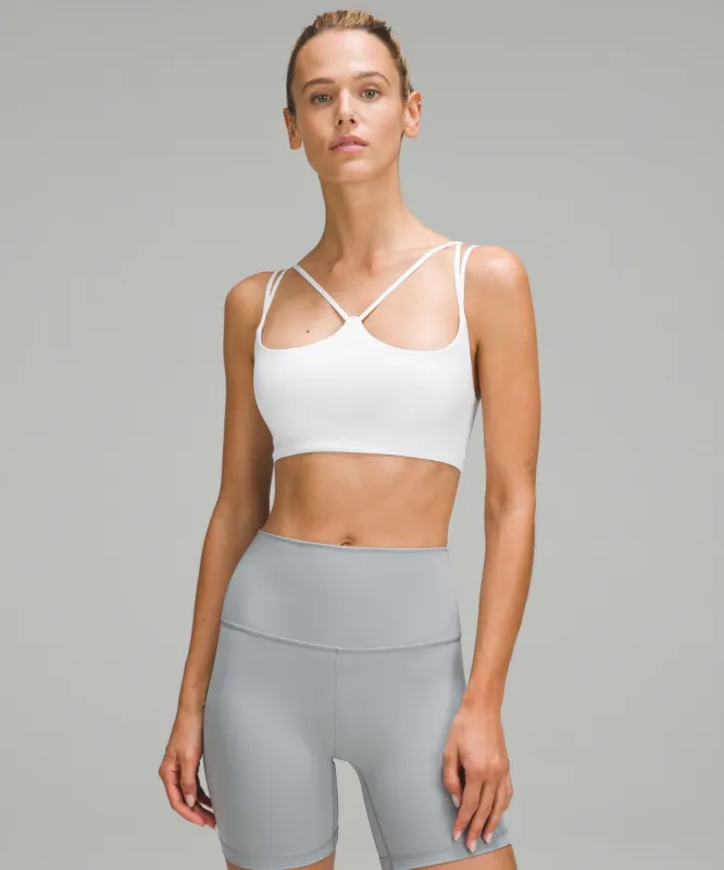 Ribbed Nulu Strappy Yoga Bra *Light Support, A/B Cup sold by Lululemon