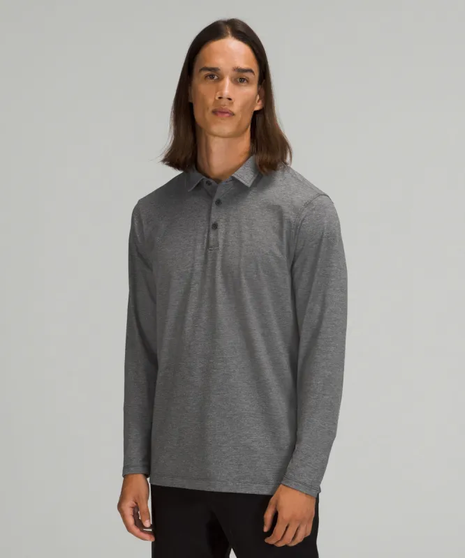 Evolution Long-Sleeve Polo Shirt *Pique sold by Lululemon