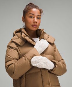 Women's Ribbed Merino Wool-Blend Knit Mittens sold by Lululemon