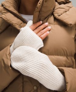 Women's Ribbed Merino Wool-Blend Knit Mittens sold by Lululemon