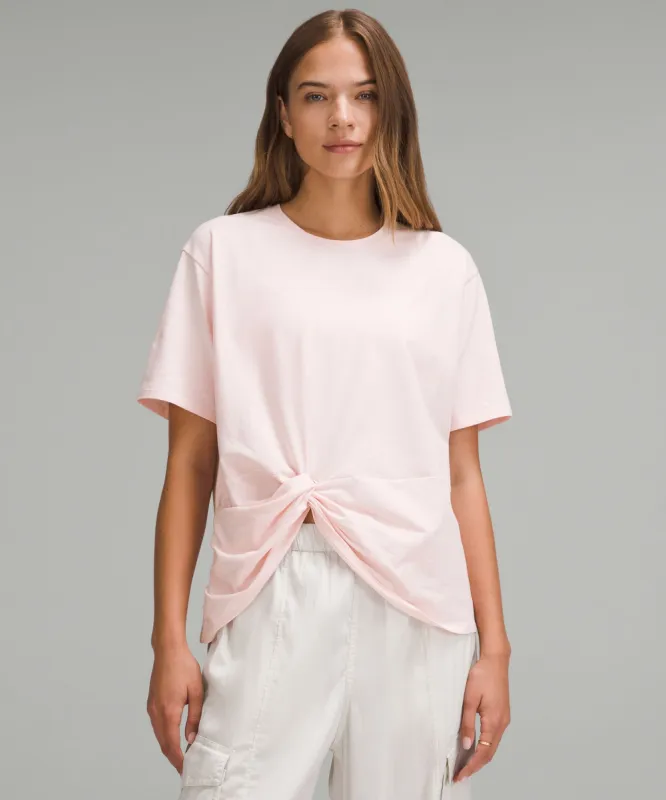 Twist-Front Oversized T-Shirt sold by Lululemon