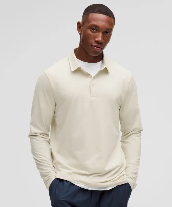 Evolution Long-Sleeve Polo Shirt sold by Lululemon