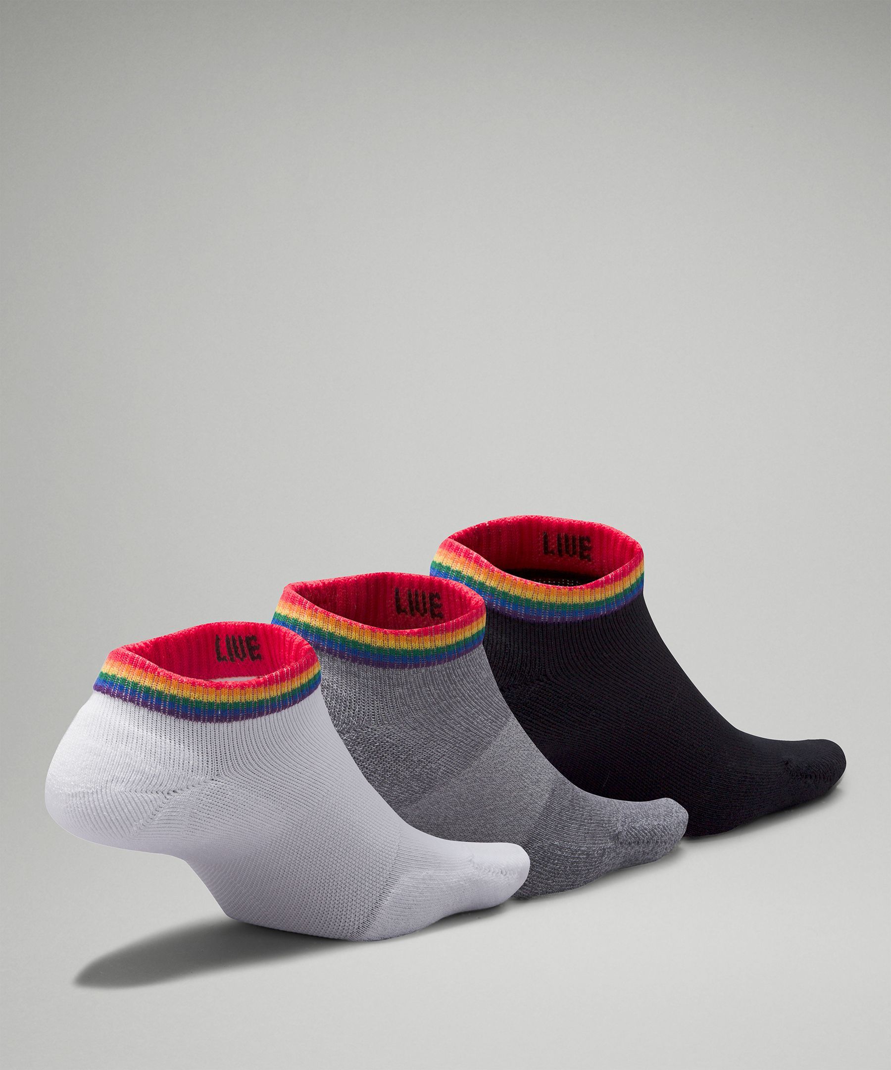 Women's Daily Stride Comfort Low-Ankle Socks Stripe *3 Pack sold by Lululemon product image thumbnail 3