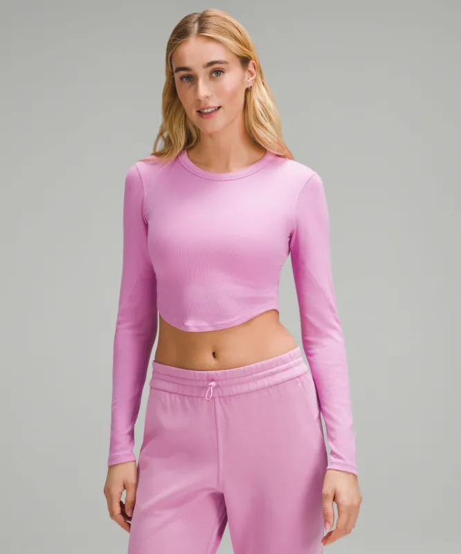 Hold Tight Cropped Long-Sleeve Shirt sold by Lululemon