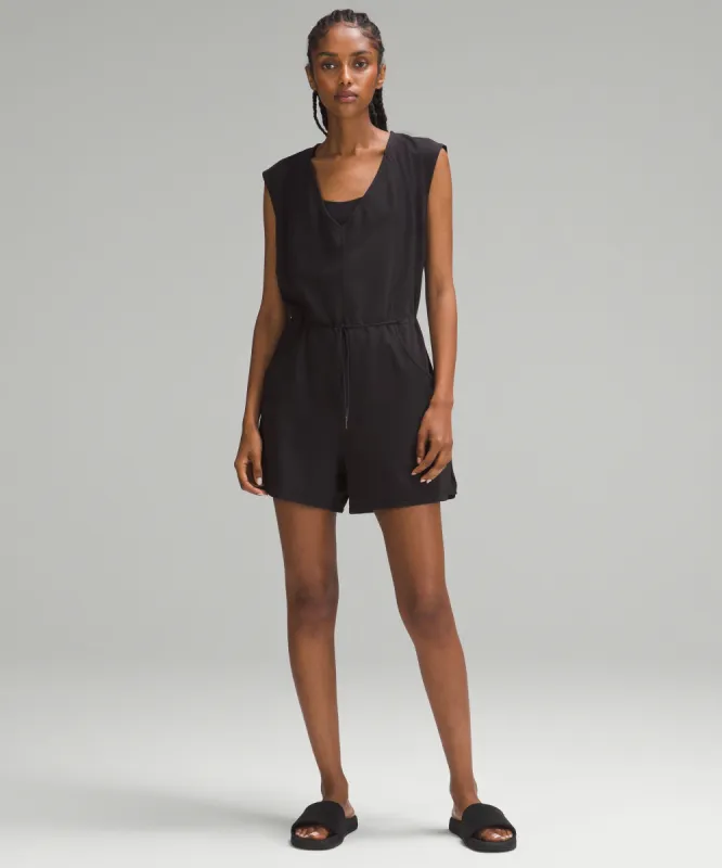 French Terry V-Neck Romper sold by Lululemon