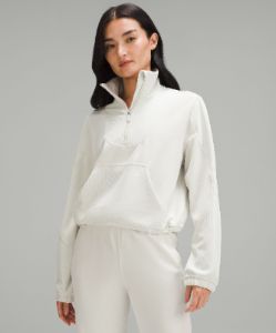 Brushed Softstreme Ribbed Half Zip sold by Lululemon