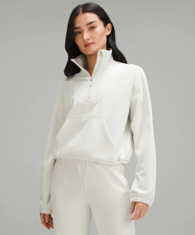 Brushed Softstreme Ribbed Half Zip sold by Lululemon
