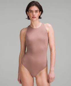 High-Neck Tight-Fit Shelf Bodysuit sold by Lululemon