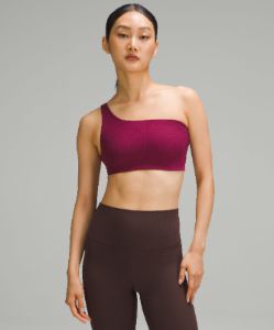 Ribbed Nulu Asymmetrical Yoga Bra *Light Support, A/B Cup sold by Lululemon