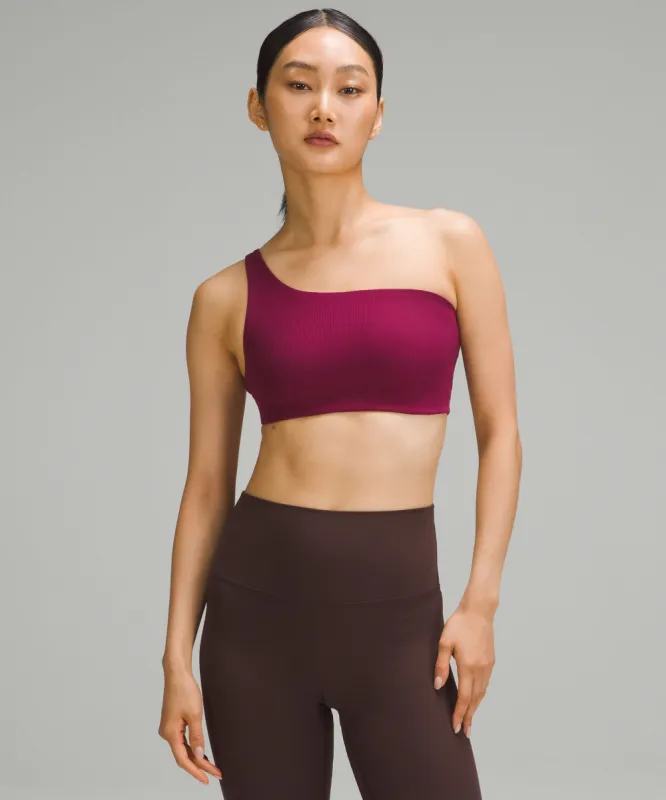 Ribbed Nulu Asymmetrical Yoga Bra *Light Support, A/B Cup sold by Lululemon