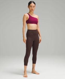 Ribbed Nulu Asymmetrical Yoga Bra *Light Support, A/B Cup sold by Lululemon
