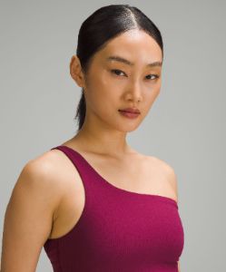Ribbed Nulu Asymmetrical Yoga Bra *Light Support, A/B Cup sold by Lululemon