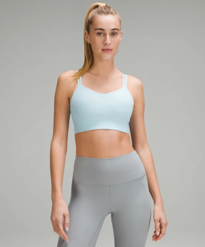 Like a Cloud Ribbed Longline Bra *Light Support, B/C Cup sold by Lululemon