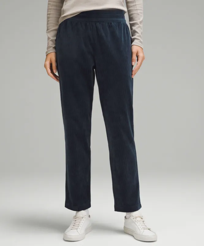 Scuba Mid-Rise Straight-Leg Pant 7/8 Length Velvet Cord sold by Lululemon