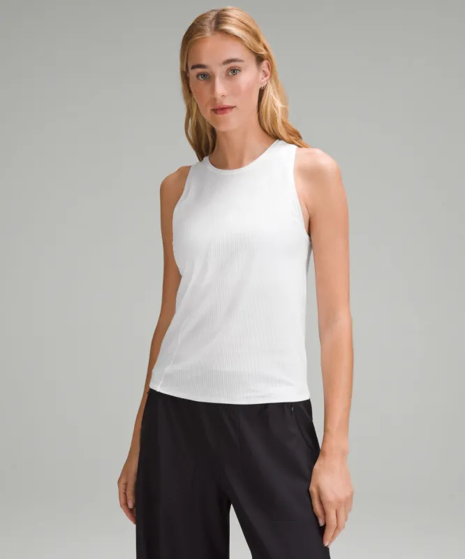 Asymmetrical Ribbed Cotton Tank Top sold by Lululemon