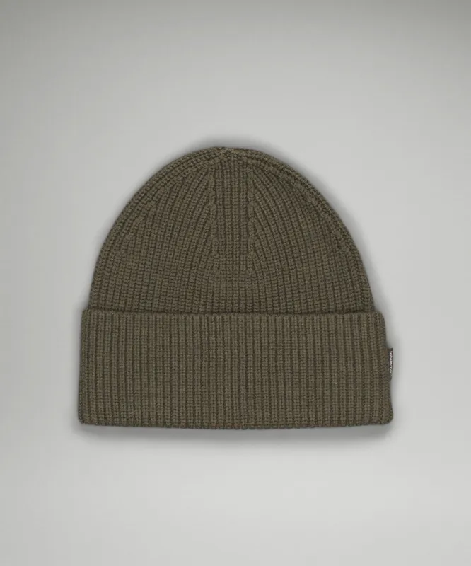 Ribbed Merino Wool-Blend Knit Beanie sold by Lululemon