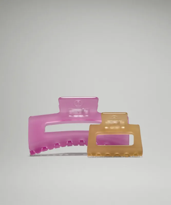Extra Large + Medium Claw Hair Clips *2 Pack sold by Lululemon