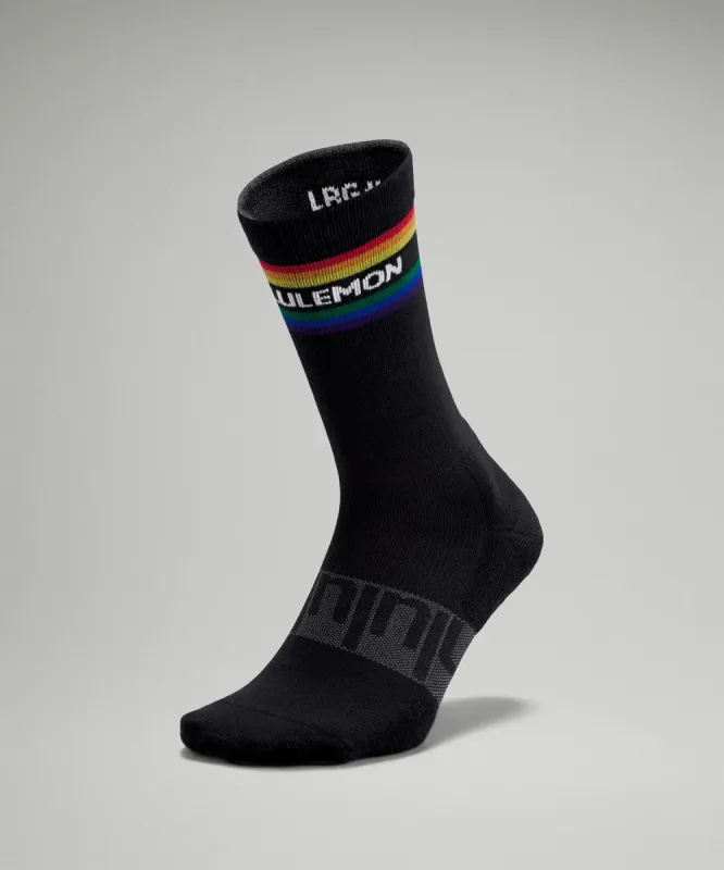 Men's Daily Stride Crew Socks Stripe lululemon *Wordmark sold by Lululemon