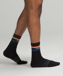 Men's Daily Stride Crew Socks Stripe lululemon *Wordmark sold by Lululemon
