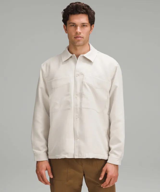 Sueded Camp Collar Overshirt sold by Lululemon