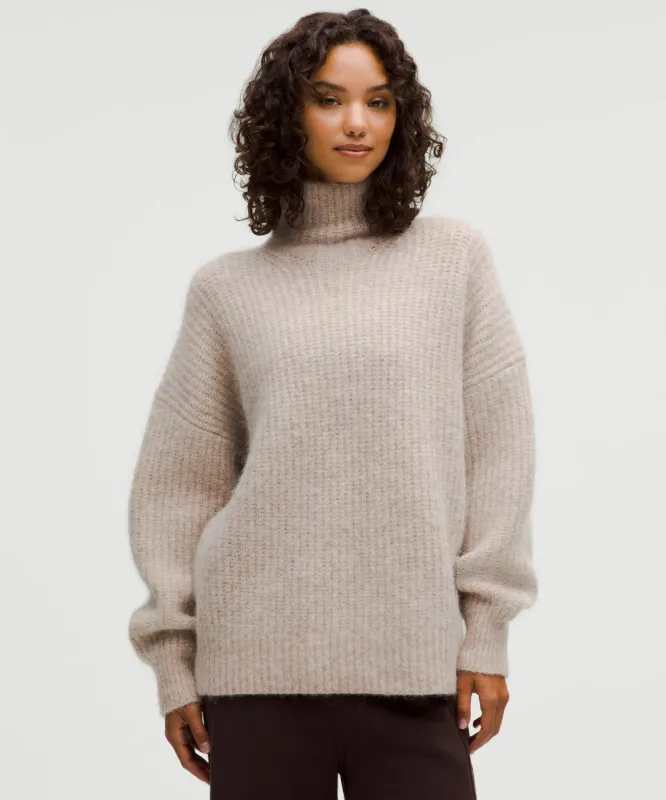 Alpaca Wool-Blend Funnel-Neck Sweater sold by Lululemon