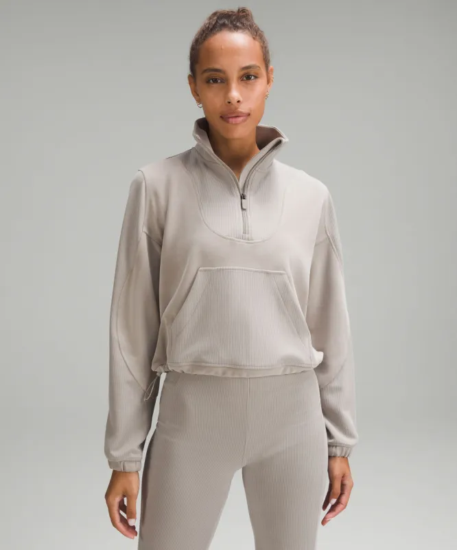 Brushed Softstreme Ribbed Half Zip sold by Lululemon