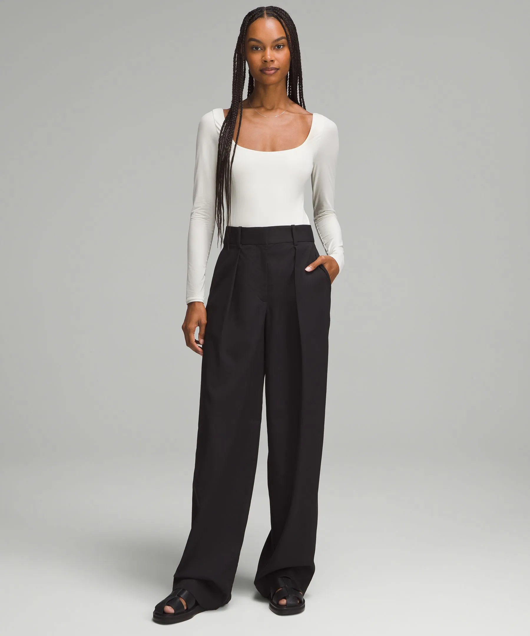 Wundermost Ultra-Soft Nulu Square-Neck Long-Sleeve Bikini Bodysuit sold by Lululemon product image thumbnail 2