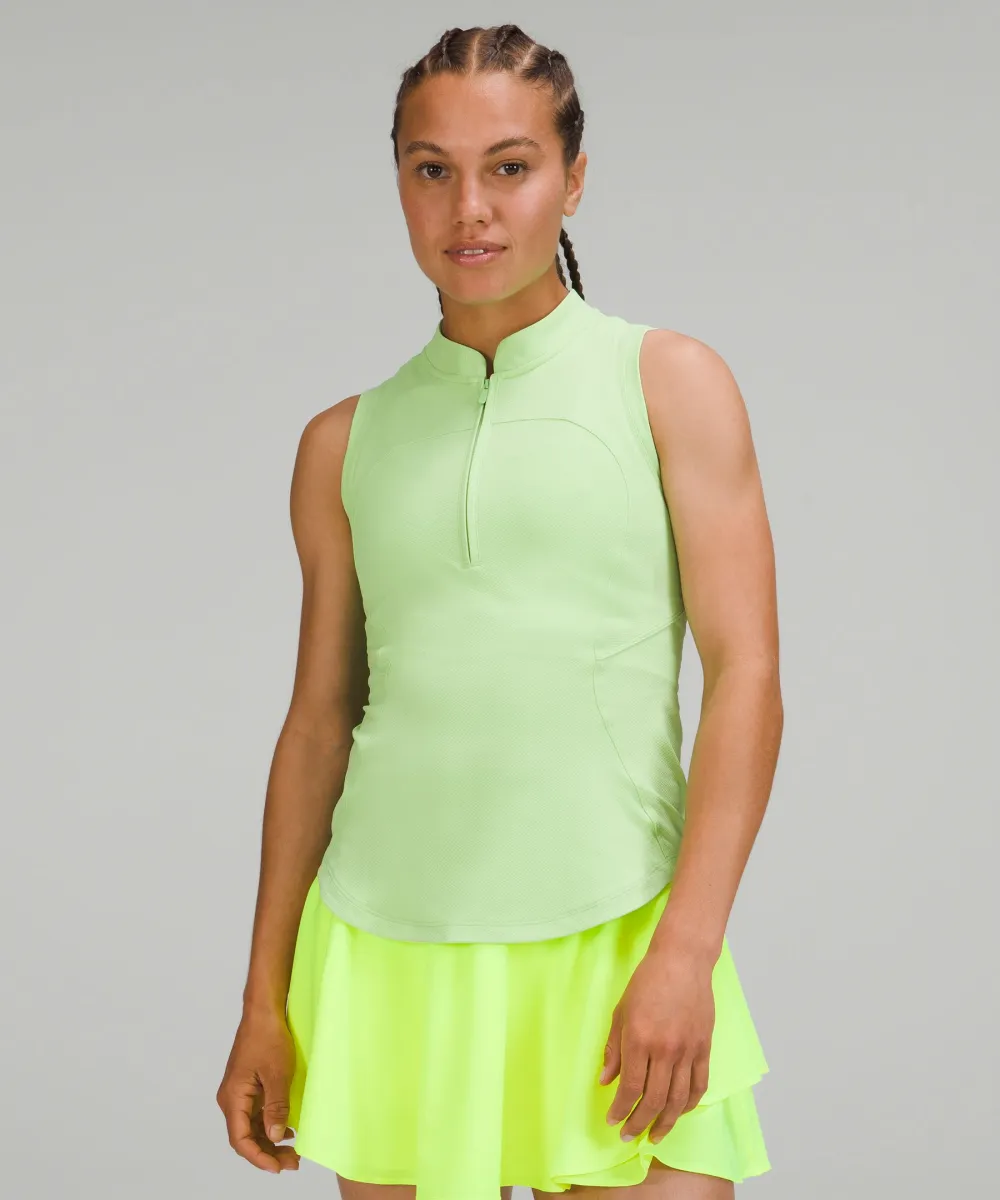 Front-Zip Mockneck Tennis Tank Top sold by Lululemon