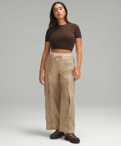 Wundermost Ultra-Soft Nulu Crewneck Cropped T-Shirt sold by Lululemon