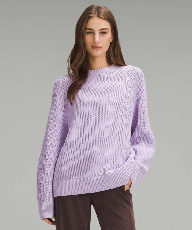 Honeycomb Crewneck Sweater sold by Lululemon