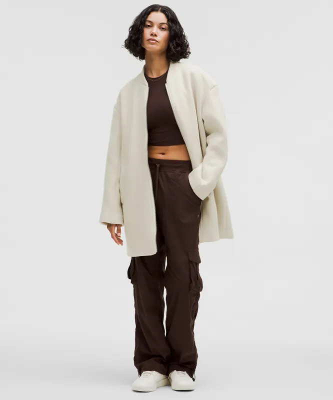 Relaxed-Fit Zip-Front Wool Coat sold by Lululemon