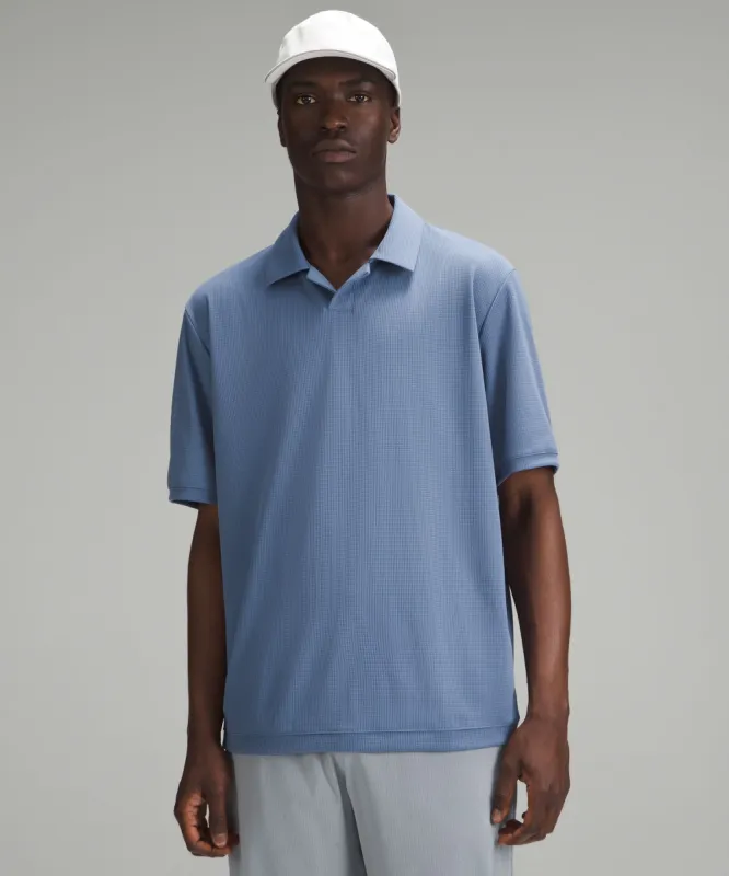 Textured Mesh Short-Sleeve Polo Shirt made by Lululemon