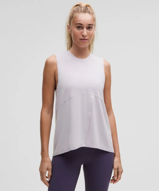 Modal-Silk Blend Tie-Front Yoga Tank Top sold by Lululemon