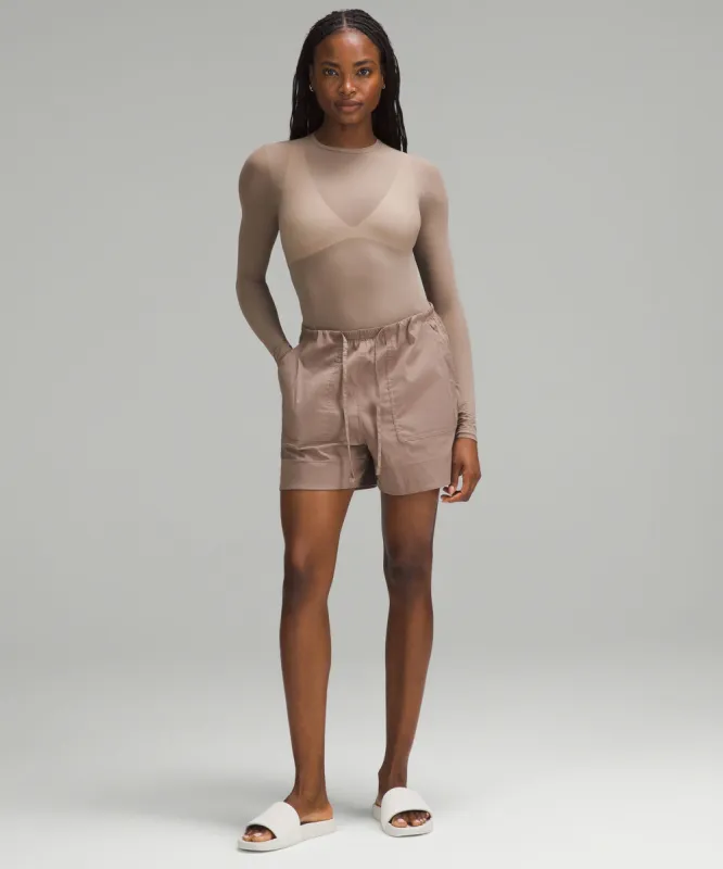 Nulu Mesh Long-Sleeve Crewneck Bodysuit sold by Lululemon