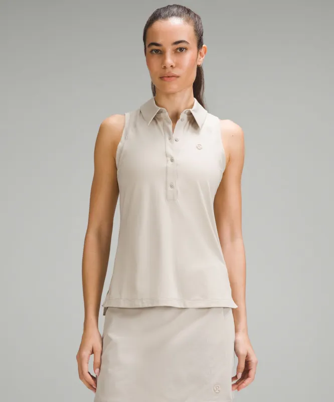 Quick Dry Sleeveless Polo Shirt *Straight Hem sold by Lululemon