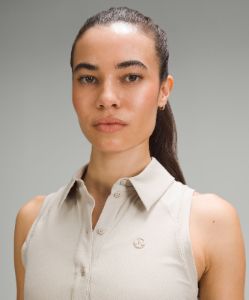 Quick Dry Sleeveless Polo Shirt *Straight Hem sold by Lululemon