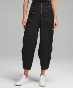 Front-Zip Mid-Rise Ruched Crop sold by Lululemon