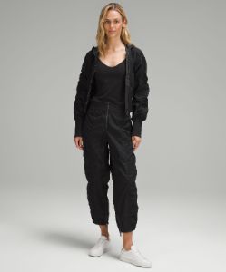 Front-Zip Mid-Rise Ruched Crop sold by Lululemon