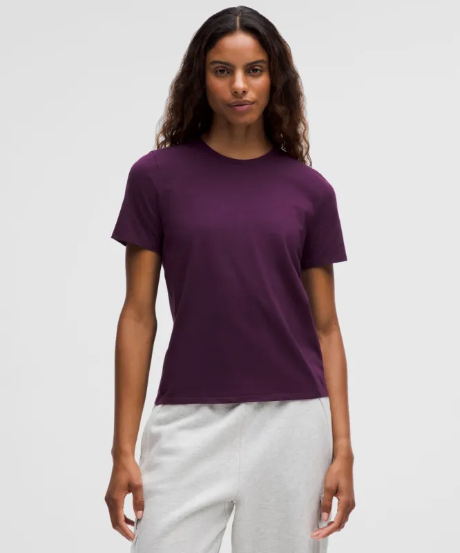 Organic Cotton Straight-Hem Crewneck T-Shirt sold by Lululemon